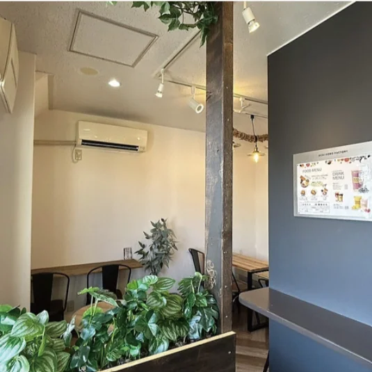 Relaxing cafe interior